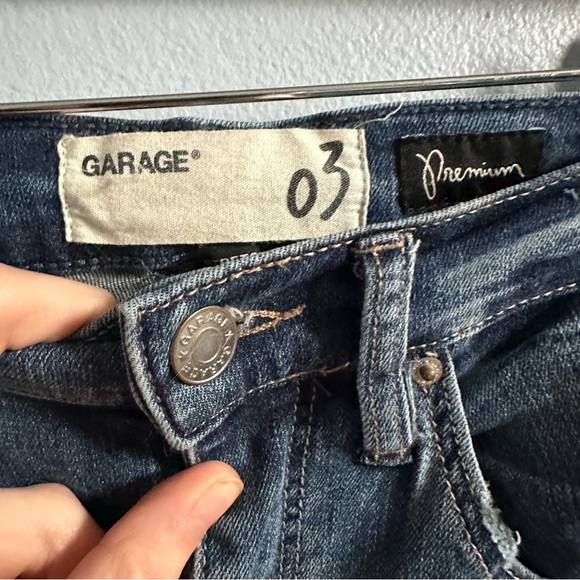 Garage | Denim Ultra High Rise Floral Embroidered Skinny Jeans - Picture 14 of 14